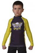 Berserk 12762 Рашгард MMA KIDS yellow фото